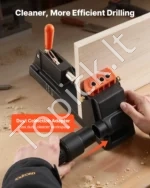 Reguliuojamas paslėptų skylių gręžimo šablonas (pocket hole jig), 316 x 85 x 120 mm - Image 3