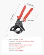 Rietinis kabelių kirptuvas, iki 300 mm², su greito atleidimo mechanizmu - Image 7