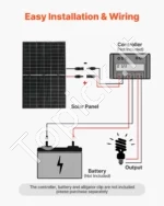 Saulės baterijų komplektas 2 vnt. x 400W (Dvipusės, N-tipo, Monokristalinės) - Image 3