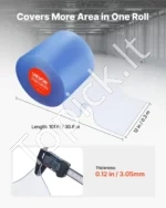 Skaidri PVC juostinė užuolaida – Universalus sprendimas izoliacijai ir švarai (30,8 m x 30,5 cm) - Image 2