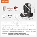 Skaitmeninė elektrinė metalo lydymo krosnis su 1 kg ir 3 kg keraminiu tigliu (1350W, iki 1150°C) - Image 7