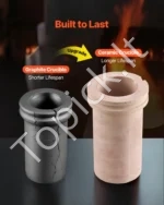 Skaitmeninė elektrinė metalo lydymo krosnis su 5 kg keraminiu tigliu (1500W, iki 1150°C) - Image 4
