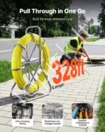 Stiklo pluošto kabelių įtraukimo sistema (100 m, 6,3 mm) su stovu ir fiksavimo mechanizmu - Image 2