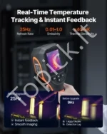 Termovizorius su 320 x 240 raiška, 2 MP vaizdo kamera ir 25 Hz atnaujinimo dažniu - Image 3
