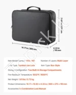 Ugniai atspari dokumentų saugojimo dėžė 360 x 275 x 110 mm su kodine spyna - Image 7