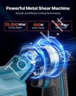 Universalus ir manevringas įrankis tiksliam lakštinio metalo pjovimui Akumuliatorinės metalo žirklės, 20 V, 400 W - Image 2