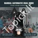 Visiškai automatinis puodelių sandarinimo aparatas 500–650 puodelių/val., iki 190 mm aukščio ir 90/95 mm skersmens puodeliams, elektrinis burbulinės arbatos (Boba) užlydimo įrenginys su skaitmeniniu LCD valdymu (juodas) - Image 4