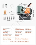 Žemo profilio magnetinės gręžimo staklės, 1300W, iki 35 mm skersmens - Image 7