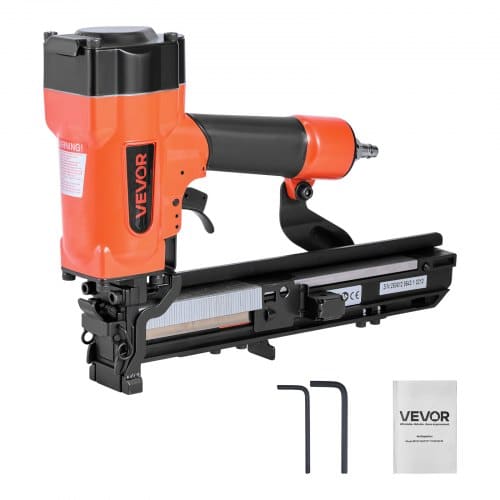 de2FBCGDSDDQ16GAJ5LCZ001V02Fgoods_img-v22Fpneumatic-staple-gun-m100-1.2.jpg Pneumatinis vinių kalimo įrankis 26,4 mm pločio kabėms, 16–38 mm - Image 1
