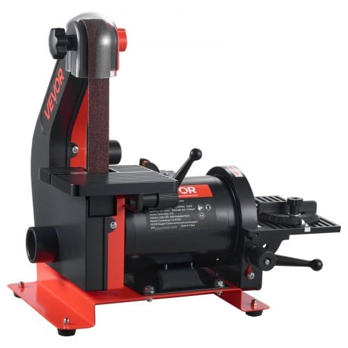 de2FDPSGJZHYPWBX87XUH001V22Fgoods_img-v12Fbelt-sander-m100-1.2.jpg Kombinuotas diskinis ir juostinis šlifuoklis, 250 W, 25 x 762 mm juosta - Image 1
