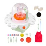 Elektrinis mini žiedimo ratas vaikams su 50 mm ir 80 mm diskais