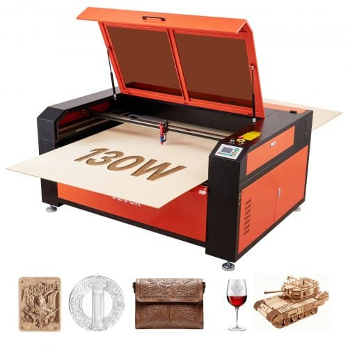 de2FEYHTJGDKJLDSNZ4E3001V22Fgoods_img-v12Flaser-engraver-m100-1.2.jpg Pramoninės CO2 Lazerinio Graviravimo ir Pjovimo Staklės su Vandens Aušintuvu, 130W, 1400 x 900 mm - Image 1