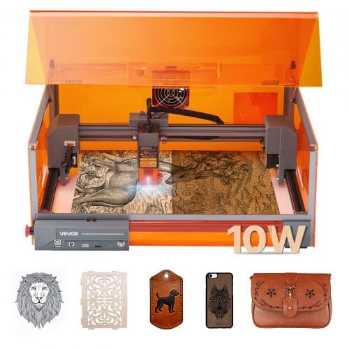 de2FFBSJGDKJ10W3Y5W9M001V22Fgoods_img-v12Flaser-engraver-m100-1.2.jpg Lazerinio Graviravimo ir Pjovimo Mašina su Apsauginiu Gaubtu, 10W, 300 x 300 mm - Image 1