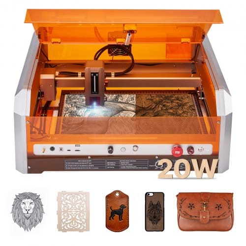 de2FFBSJGDKJ4040EZLRF001V22Fgoods_img-v32Flaser-engraver-m100-1.2.jpg Lazerinio Graviravimo ir Pjovimo Mašina su Apsauginiu Gaubtu ir Kamera, 20W, 400 x 400 mm - Image 1