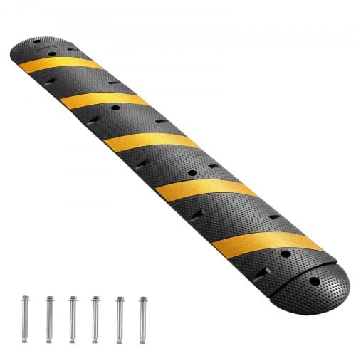 de2FJSDDLBHPDZK1UBYXX001V02Fgoods_img-v22Fcable-protector-ramp-m100-1.2.jpg Guminis greičio mažinimo kalnelis 1830 mm, 2 kanalų, sunkiasvorė kabelių apsauga ir rampa su plėtimosi varžtais - Image 1