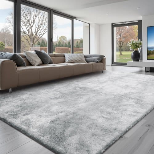 de2FJXTDDTSM9X123NIUR001V02Fgoods_img-v12Findoor-plush-area-rug-m100-1.2.jpg Pliušinis kilimas, 2,74 x 3,66 m, šviesiai pilka (tie-dye) spalva - Image 1