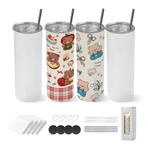de2FKBJPJTJBXG4JV8NLG001V02Fgoods_img-v12Fsublimation-tumblers-m100-1.2.jpg Sublimaciniai Puodeliai, 4 Vienetų Rinkinys, 591 ml (20 oz), Tiesūs - Image 1