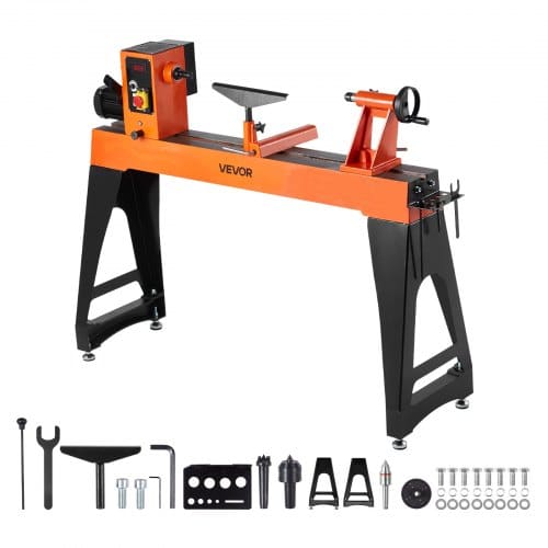 de2FLSMGCC24K2HP1VAJLV22Fgoods_img-v32Fwood-lathe-m100-1.2.jpg Medienos tekinimo staklės, 2 AG, 457 x 1016 mm, su kintamu greičiu - Image 1
