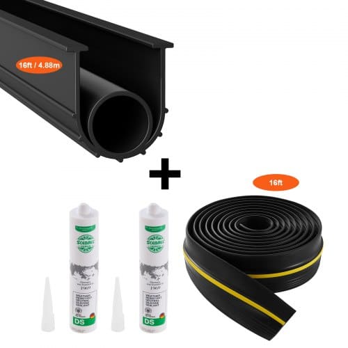 de2FMFTMXBT2J16FYW5UNV02Fgoods_img-v22Fgarage-door-seal-kit-m100-1.2.jpg Garažo vartų slenksčio ir apatinio sandarinimo komplektas 4,88 m, universalus, atsparus vandeniui - Image 1