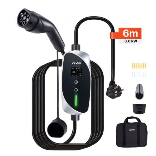 de2FOGBXCDQPM36K4SFRT001V22Fgoods_img-v12Fev-charger-m100-1.2.jpg Mobili elektromobilio įkrovimo stotelė 3,6 kW 16A (Mobili sieninė dėžutė / Wallbox, Type 2, Vienfazė, Schuko kištukas) - Image 1