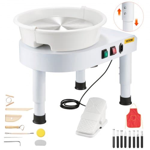 de2FPDSLPJ28CMBSRQ5F9V22Fgoods_img-v22Fpottery-wheel-machine-m100-1.2.jpg Elektrinis žiedimo ratas su reguliuojamu aukščiu, kojiniu pedalu ir 28 cm disku - Image 1