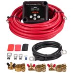 Dvigubos baterijos izoliatoriaus komplektas 12V 140A, su skaitmeniniu LCD ekranu