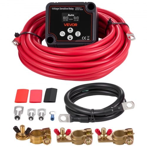 de2FSDCGLJDQTZQS61YXJ001V92Fgoods_img-v12Fbattery-isolator-m100-1.2.jpg Dvigubos baterijos izoliatoriaus komplektas 12V 140A, su skaitmeniniu LCD ekranu - Image 1