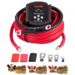 Dvigubos baterijos izoliatoriaus komplektas 12V 300A, su skaitmeniniu LCD ekranu