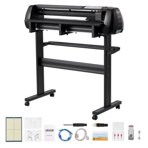 de2FSDLSKZJDPB87V1DEC001V22Fgoods_img-v22Fvinyl-cutter-machine-m100-1.2.jpg Plėvelių Pjaustiklis, 870 mm Maksimalus Plotis, Ploteris su LED Ekranu ir Sign Master Programine Įranga (Suderinamas su Windows ir macOS) - Image 1