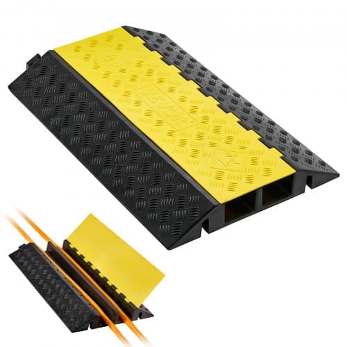 de2FSKCDLBHPD2CXIYENK001V02Fgoods_img-v22Fcable-protector-ramp-m100-1.2.jpg Kabelių apsauginė rampa, 2 kanalų (100 x 75 mm), iki 9979 kg apkrova, sunkiasvoris guminis laidų ir žarnų dangtelis su atverčiamu viršumi - Image 1