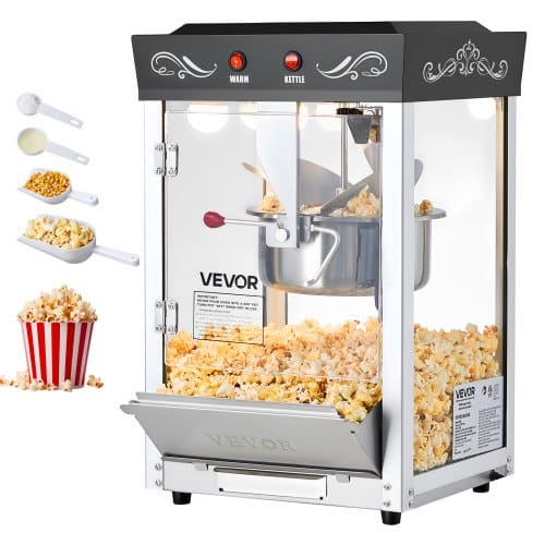 de2FTSBMHJHS8OZWE6M1R001V22Fgoods_img-v22Fpopcorn-machine-m100-1.2.jpg Stalinė elektrinė kukurūzų spragėsių gaminimo mašina 800W, 0,2 kg talpos katilu (juoda) - Image 1