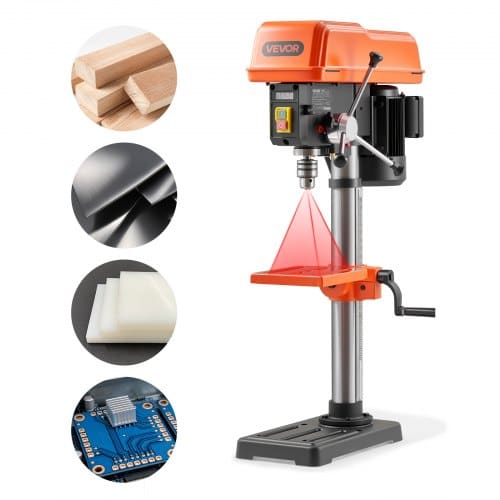 de2FTSZC390W24ABOPKGO001V22Fgoods_img-v12Fdrill-press-m100-1.2.jpg Stalinės gręžimo staklės 254 mm, 400 W, su kintamu greičiu ir lazeriniu pozicionieriumi - Image 1