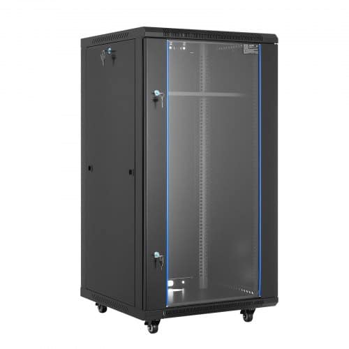 de2FWLJJ22UW236IB0JAY001V02Fgoods_img-v22Fserver-rack-m100-1.2.jpg Tinklo ir serverio spinta 22U, 600 mm gylio, montuojama prie sienos, iki 136 kg apkrova, su grūdinto stiklo durimis - Image 1