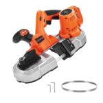 Nešiojamas akumuliatorinis juostinis pjūklas, 20 V, pjovimo gylis 65 x 65 mm