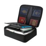 Ugniai atspari dokumentų saugojimo dėžė 360 x 275 x 110 mm su kodine spyna