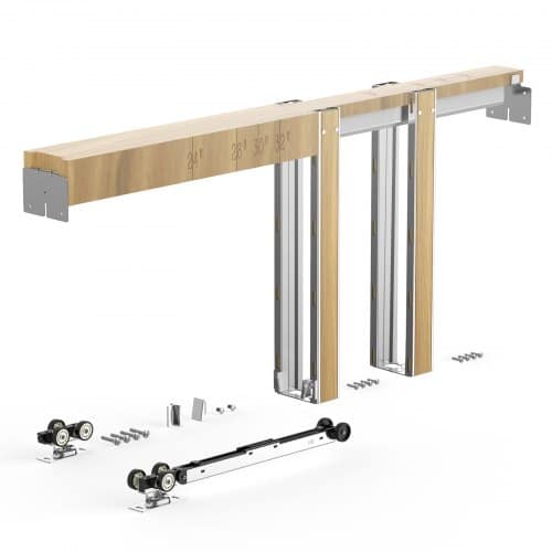 de2FXZMKTZDMTLZ3YOTT3001V02Fgoods_img-v22Fpocket-door-frame-kit-m100-1.2.jpg Į sieną įleidžiamų durų karkaso rinkinys, skirtas 610–762 mm pločio ir 2032 mm aukščio durims - Image 1