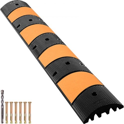 rubber speed bump Modulinis guminis greičio mažinimo kalnelis, 1,83 m (6 pėdų) - Image 1