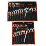 44 dalių kombinuotų veržliarakčių rinkinys, 6–32 mm ir 1/4"–1-1/4"