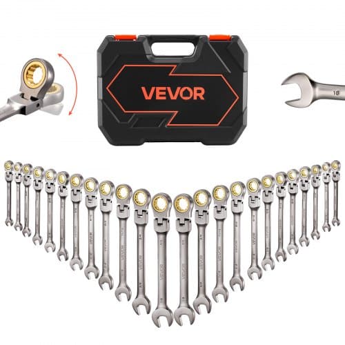 de2FZXBSTZYTS24PY33BC001V02Fgoods_img-v12Fwrench-set-m100-1.2.jpg 24 dalių lanksčių galvučių su terkšle kombinuotų veržliarakčių rinkinys, SAE ir metriniai - Image 1