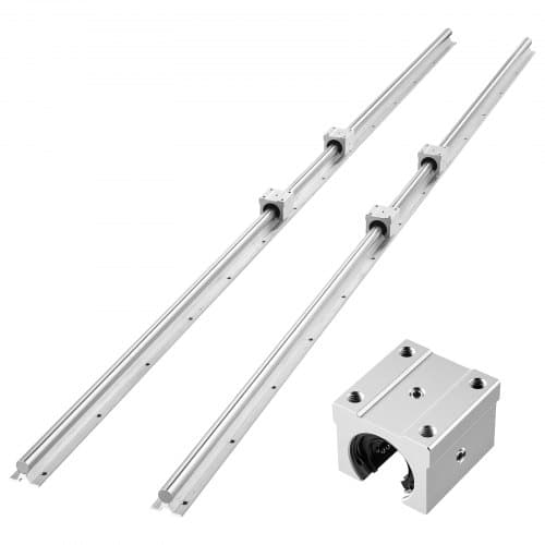 de2FZXDGSBR20MM2VCDIV001V02Fgoods_img-v12Flinear-rail-m100-1.2.jpg Linijinis kreipiamųjų bėgių rinkinys, 20 mm skersmuo ir 2000 mm ilgis (2 bėgiai ir 4 guolių blokai) - Image 1