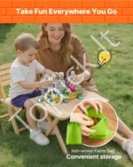 100 dalių magnetiniai kaladėlių rinkinys su kapinių zombių tema (STEM ugdomieji montessori žaislai) - Image 6