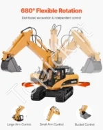 15 kanalų 1:14 mastelio nuotoliniu būdu valdomas ekskavatorius žaislas - Image 3