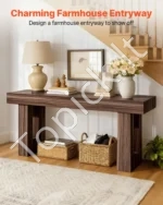 160 cm ilgio konsolinis staliukas, kaimiško stiliaus sofa-stalas - Image 2