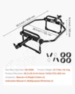240 kg keliamosios galios olimpinė šešiakampė štanga (trap bar), juoda - Image 7