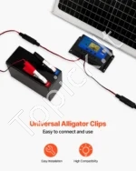 30W 12V saulės baterijos įkroviklis ir palaikymo elementas 478 x 418 x 20 mm su išoriniu MPPT valdikliu ir grūdintu stiklu - Image 5