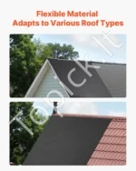 4.57 x 4.57 m ir 45 mil EPDM gumos stogo danga su ilgu tarnavimo laiku, atspari oro sąlygoms ir ekstremalioms temperatūroms - Image 6
