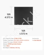 4.57 x 4.57 m ir 45 mil EPDM gumos stogo danga su ilgu tarnavimo laiku, atspari oro sąlygoms ir ekstremalioms temperatūroms - Image 7