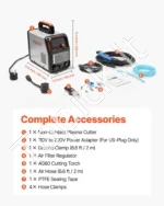 50A neišlydomojo bandomojo lanko plazminio pjovimo aparatas 110V/220V su skaitmeniniu ekranu, IGBT inverteriu ir 2T/4T funkcija - Image 7
