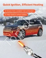 8V kaitinimo žvakės ir remonto rinkinys dyzeliniams šildytuvams su purškimo tinkleliu ir priežiūros įrankiais - Image 4