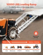 Aliuminio užvažiavimo rampų rinkinys 2 vnt. 275 x 38 cm, 4,5 t keliamoji galia sunkiajai technikai ir ATV - Image 2